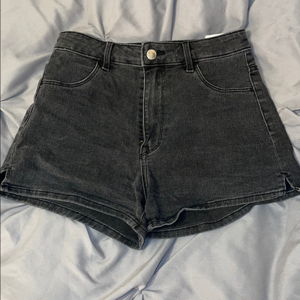Black Jean shorts